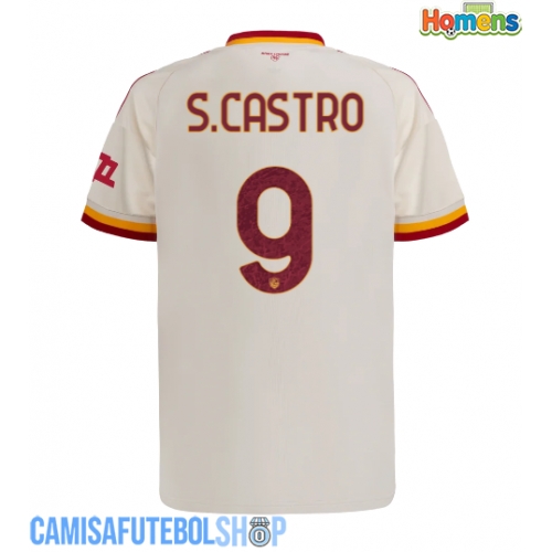Camisa de time de futebol AS Roma Santiago Castro #9 Replicas 2º Equipamento 2026-27 Manga Curta